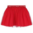 Girls Red Checked & Heart Skirt Set, 1, hi-res