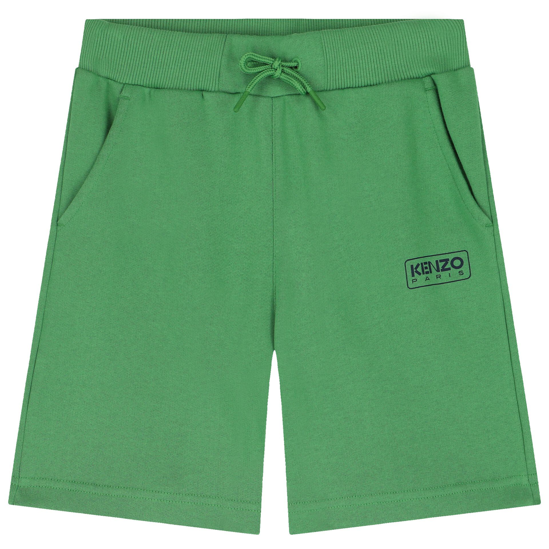 KENZO KIDS Boys Green Logo Shorts Junior Couture Bahrain