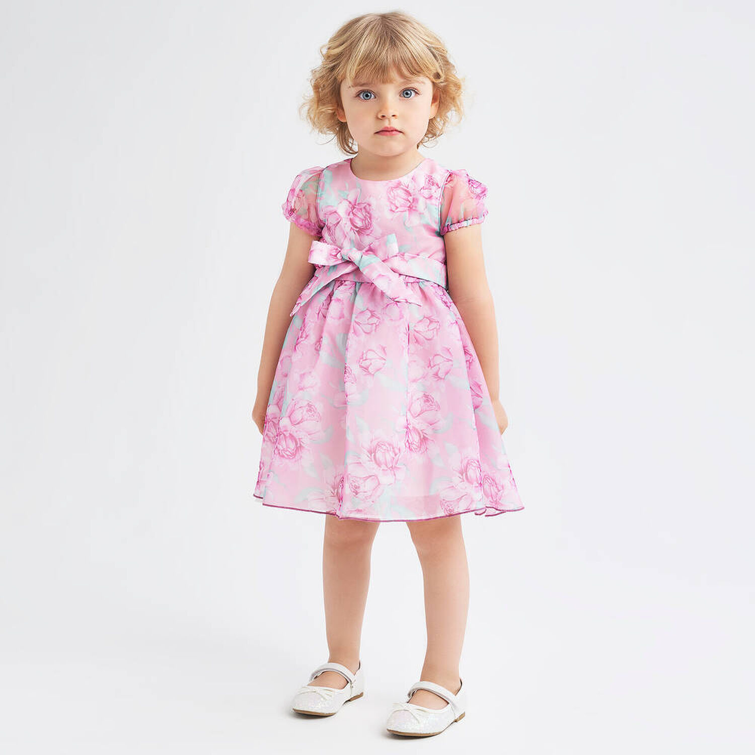 Girls Pink & Green Dress, 1, hi-res image number null
