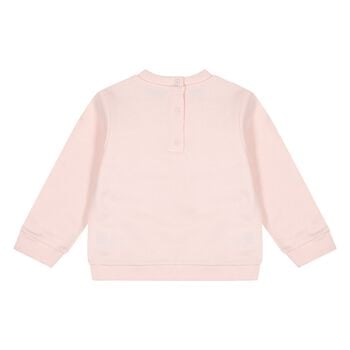 Younger Girls Pink Logo Zig Zag Sweatshirt          