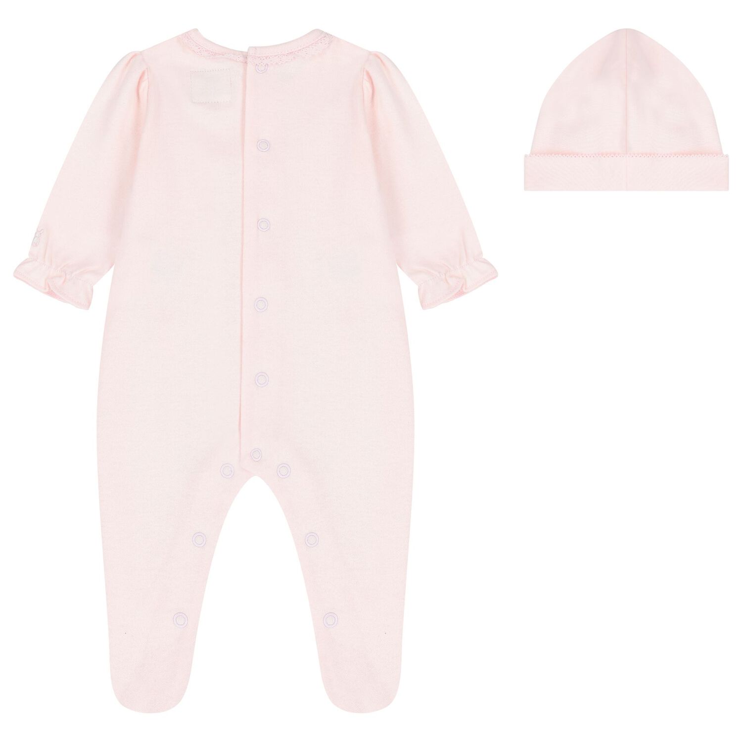 Baby Girls Pink Floral Babygrow Set, 1, hi-res