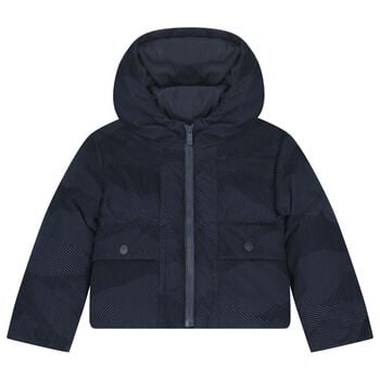 Boys Navy Blue Puffer Jacket