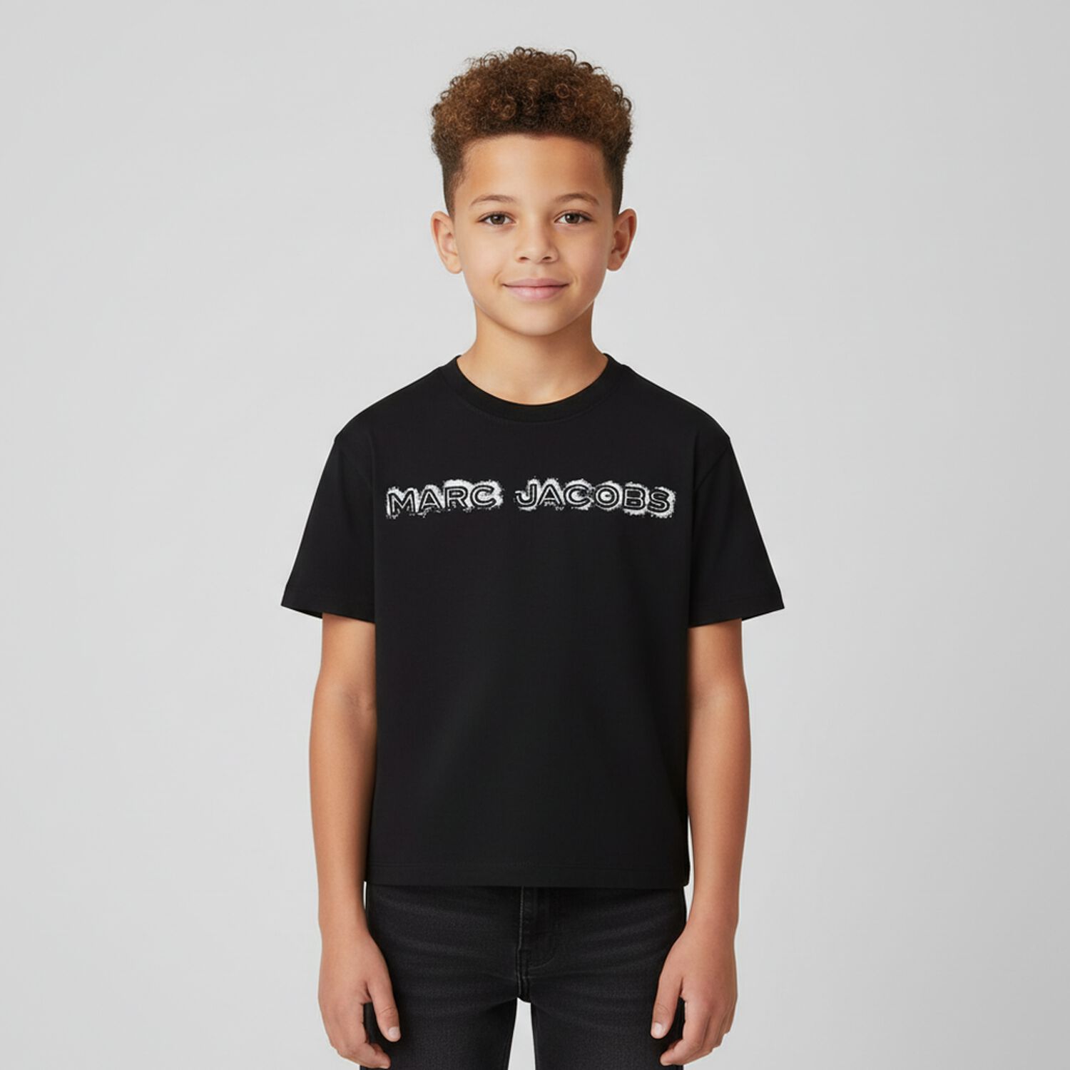 Boys Black Logo T-Shirt, 1, hi-res image number null