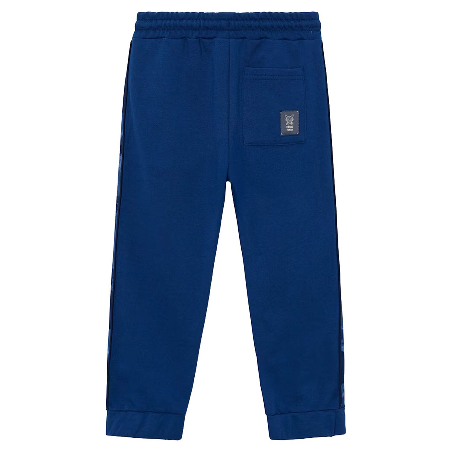 Boys Blue Camouflage Joggers, 1, hi-res
