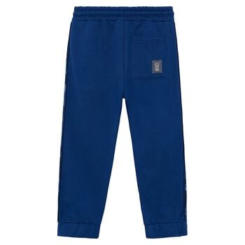 Boys Blue Camouflage Joggers