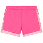 Girls Pink Embellished Shorts, 1, hi-res