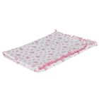 Baby Girls White & Pink Roses & Blooms Blanket, 1, hi-res