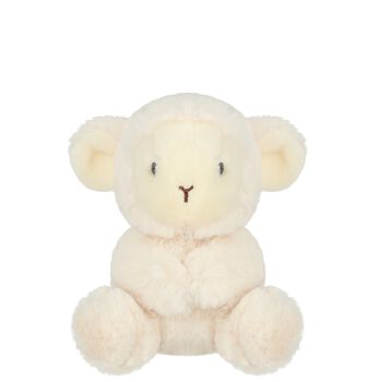 Ivory Lamb Baby Rattle Soft Toy ( 15CM )