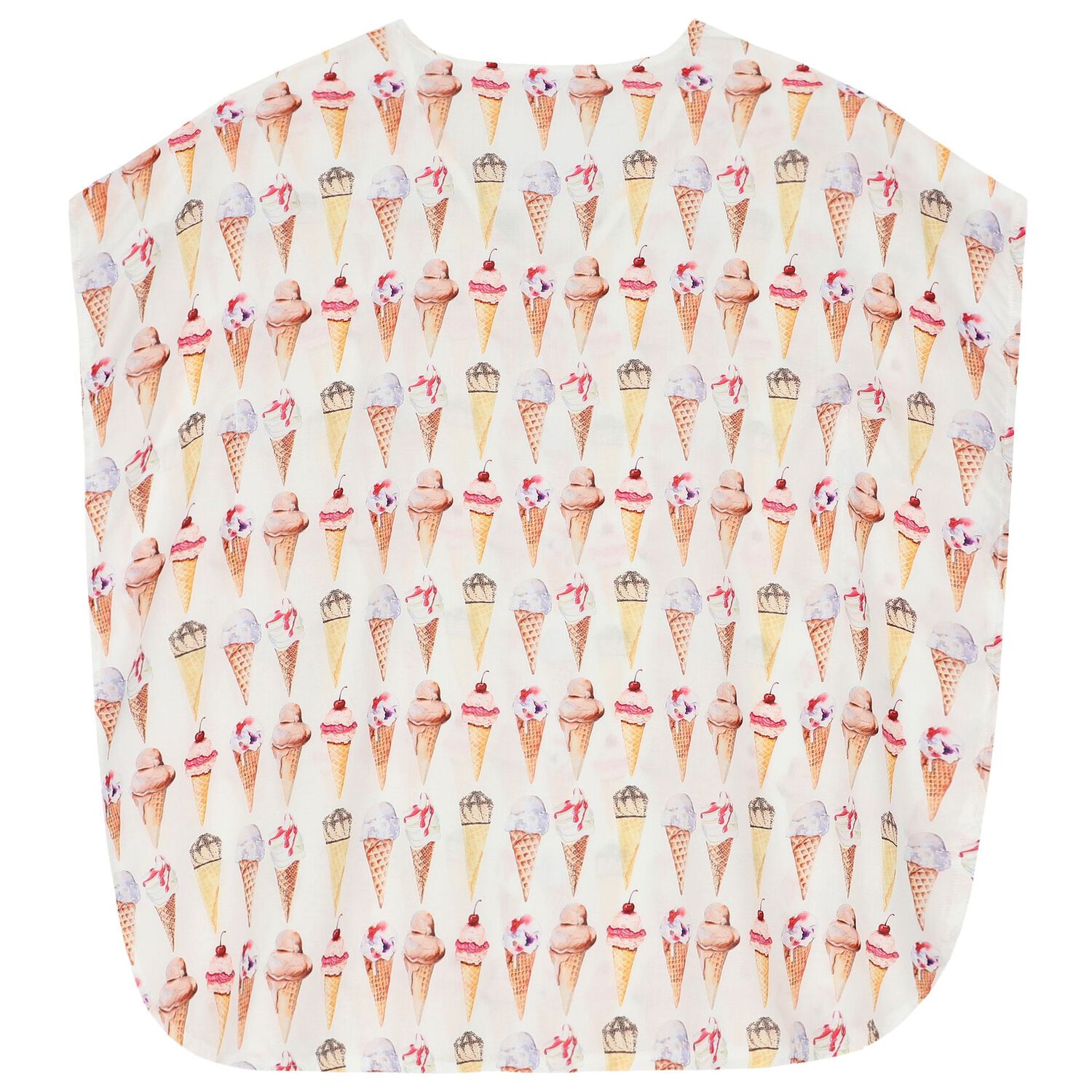 Girls White Ice Cream Kaftan, 1, hi-res image number null