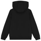 Boys Black Logo Tracksuit , 2, hi-res