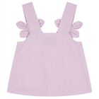 Girls Purple 3D Flower Trousers Set, 2, hi-res