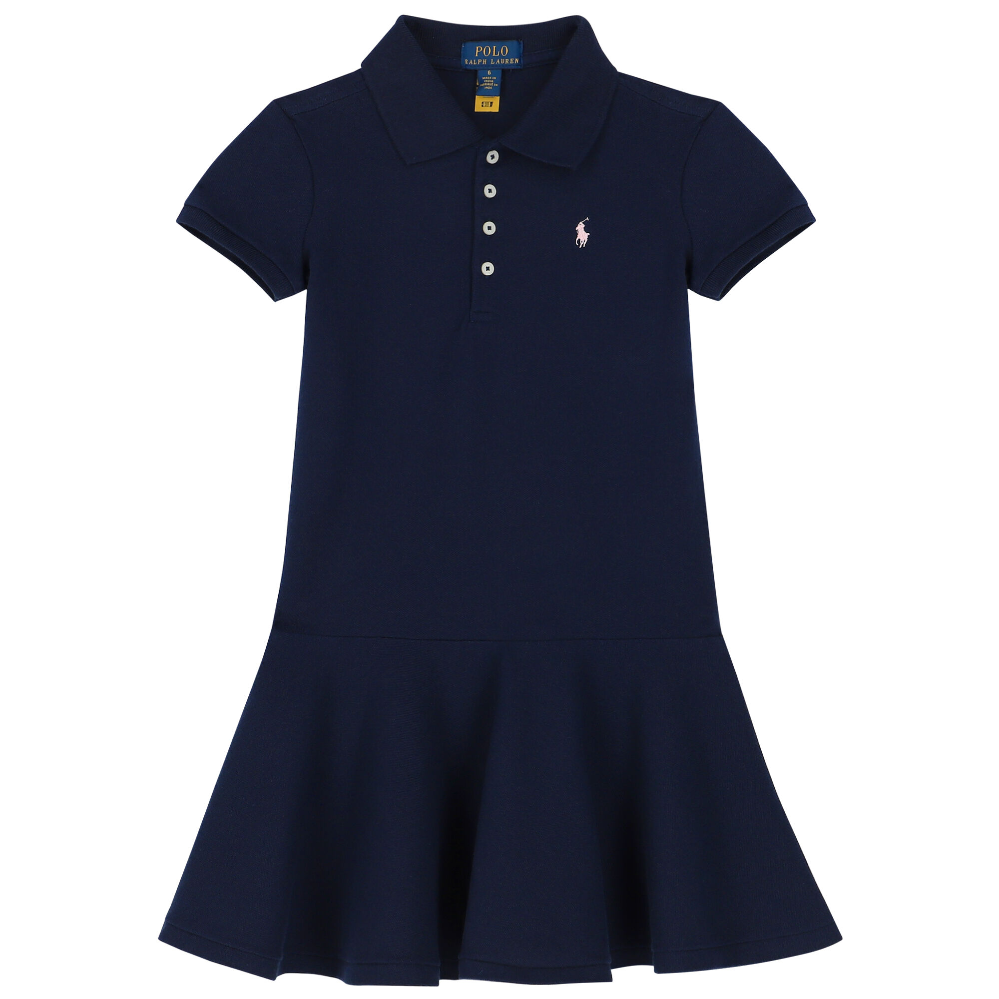 Girls navy online polo dress