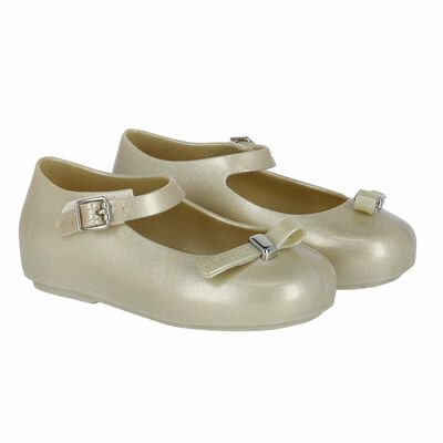 Younger Girls Ivory Jelly Shoes