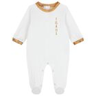 White & Beige Geo Map Babygrow Gift Set, 2, hi-res