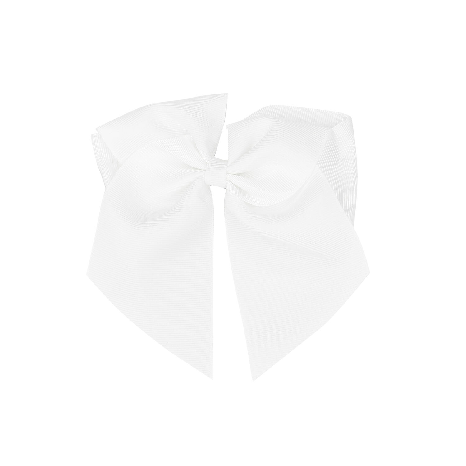 Girls White Bow Hair Clip, 1, hi-res image number null