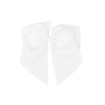 Girls White Bow Hair Clip