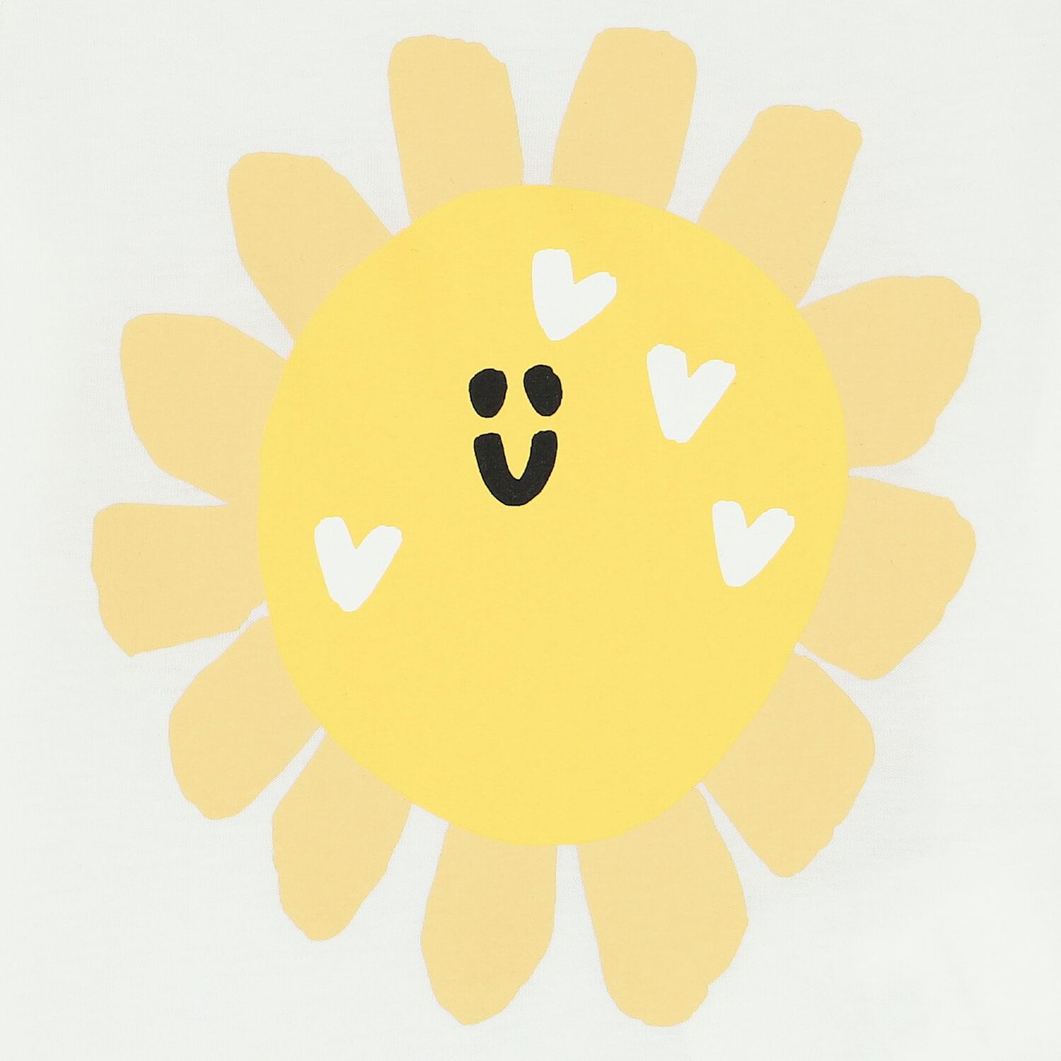 تيشيرت بنات بطبعة باللون العاجي, 1, hi-res image number null