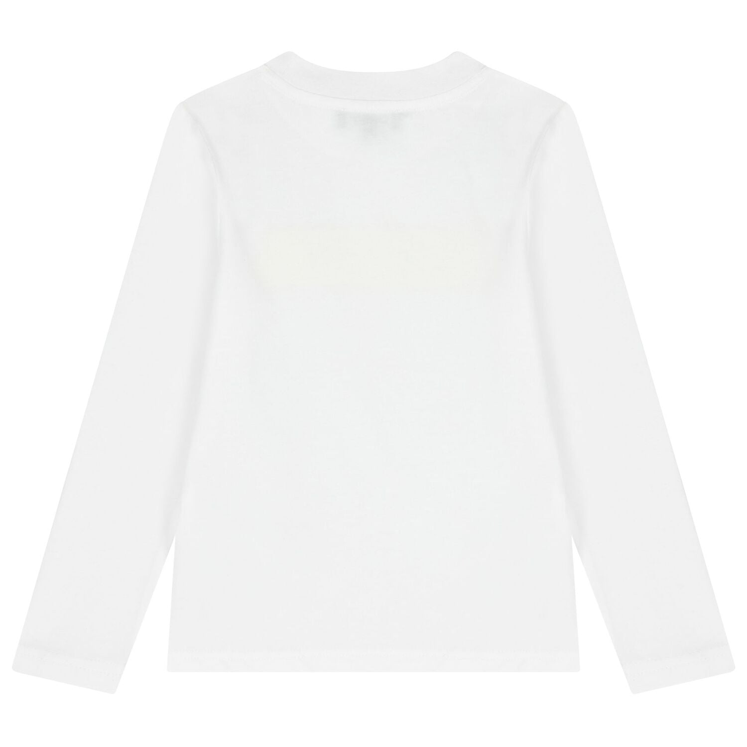 Boys Mini Me White Logo Long Sleeve Top, 1, hi-res