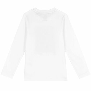 Boys White Long Sleeve Top 