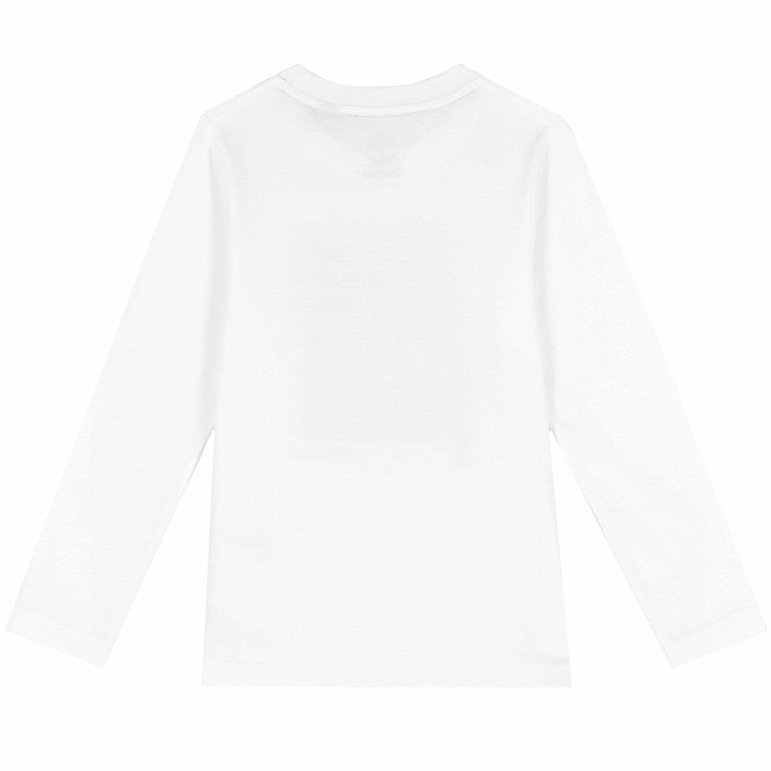 Boys White Long Sleeve Top , 1, hi-res image number null