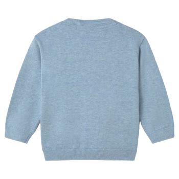 Younger Boys Blue Knitted Jumper