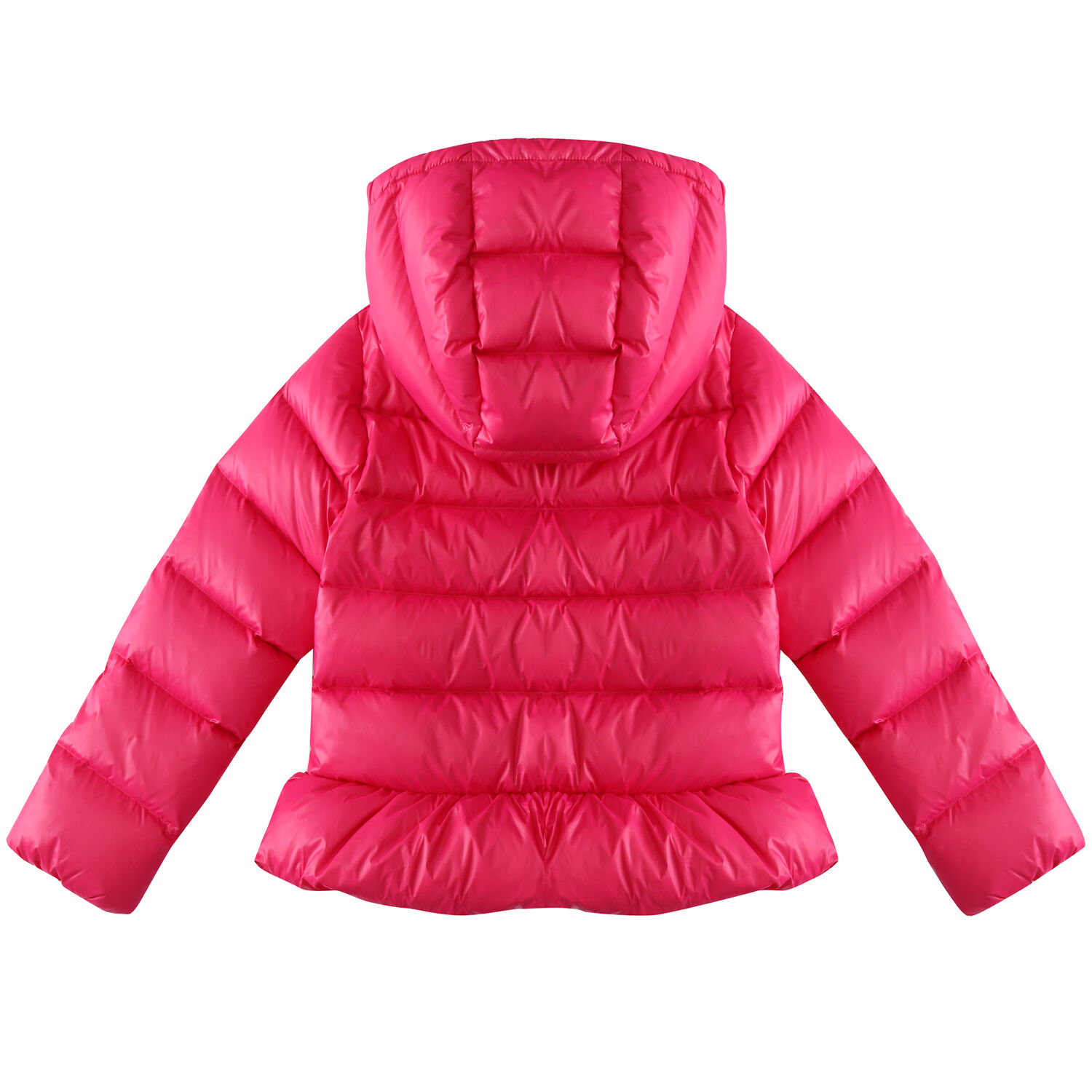 Girls Pink Logo Puffer Jacket, 1, hi-res image number null