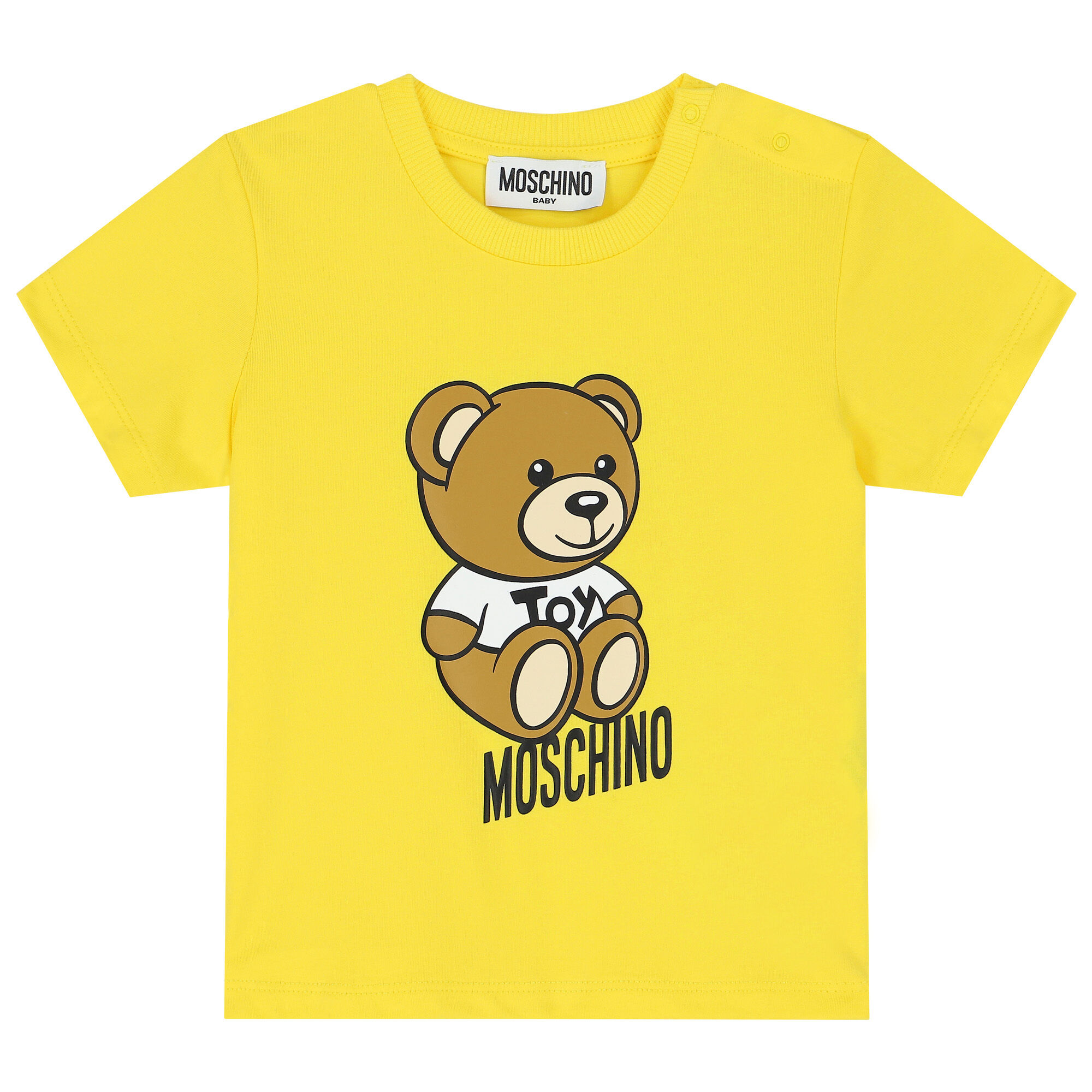 Moschino Yellow Teddy Bear Logo T Shirt Junior Couture Oman