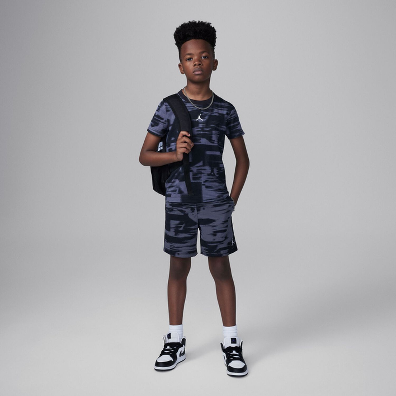 Black & Grey Jumpman T-Shirt, 1, hi-res image number null