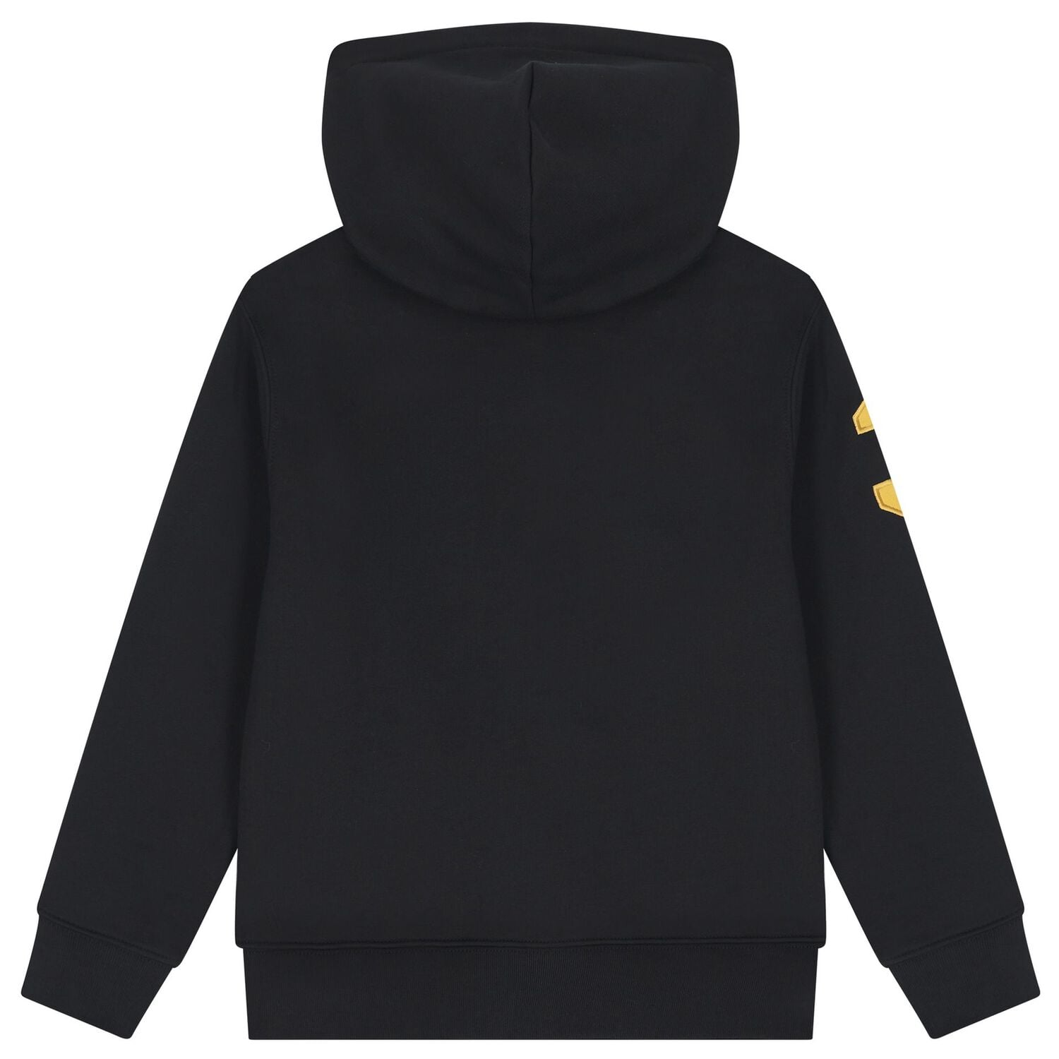 Boys Black Logo Hooded Top , 1, hi-res