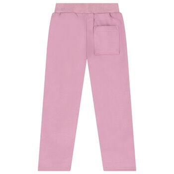 Girls Pink Heart Trousers