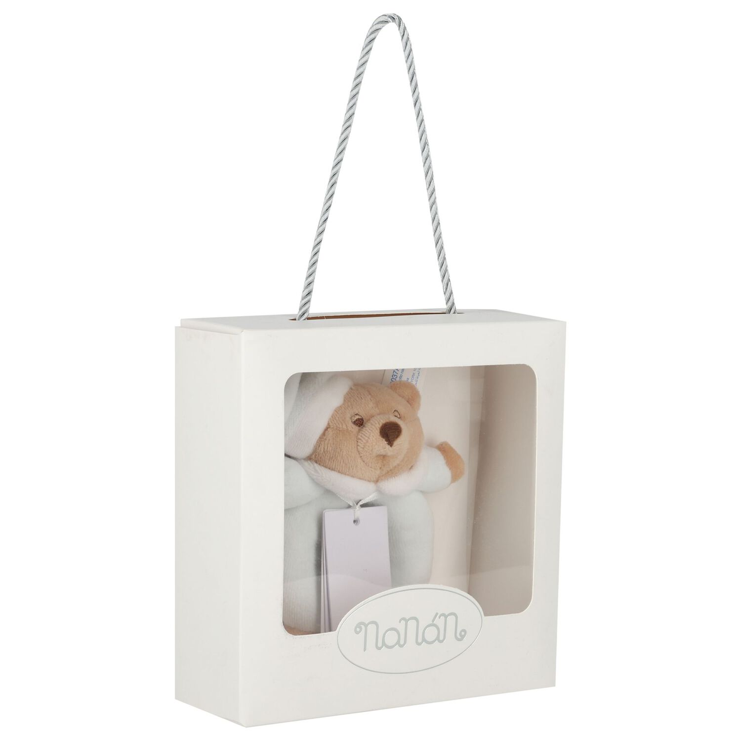 Baby Boys Blue Bear Rattle Toy ( 15cm ), 1, hi-res