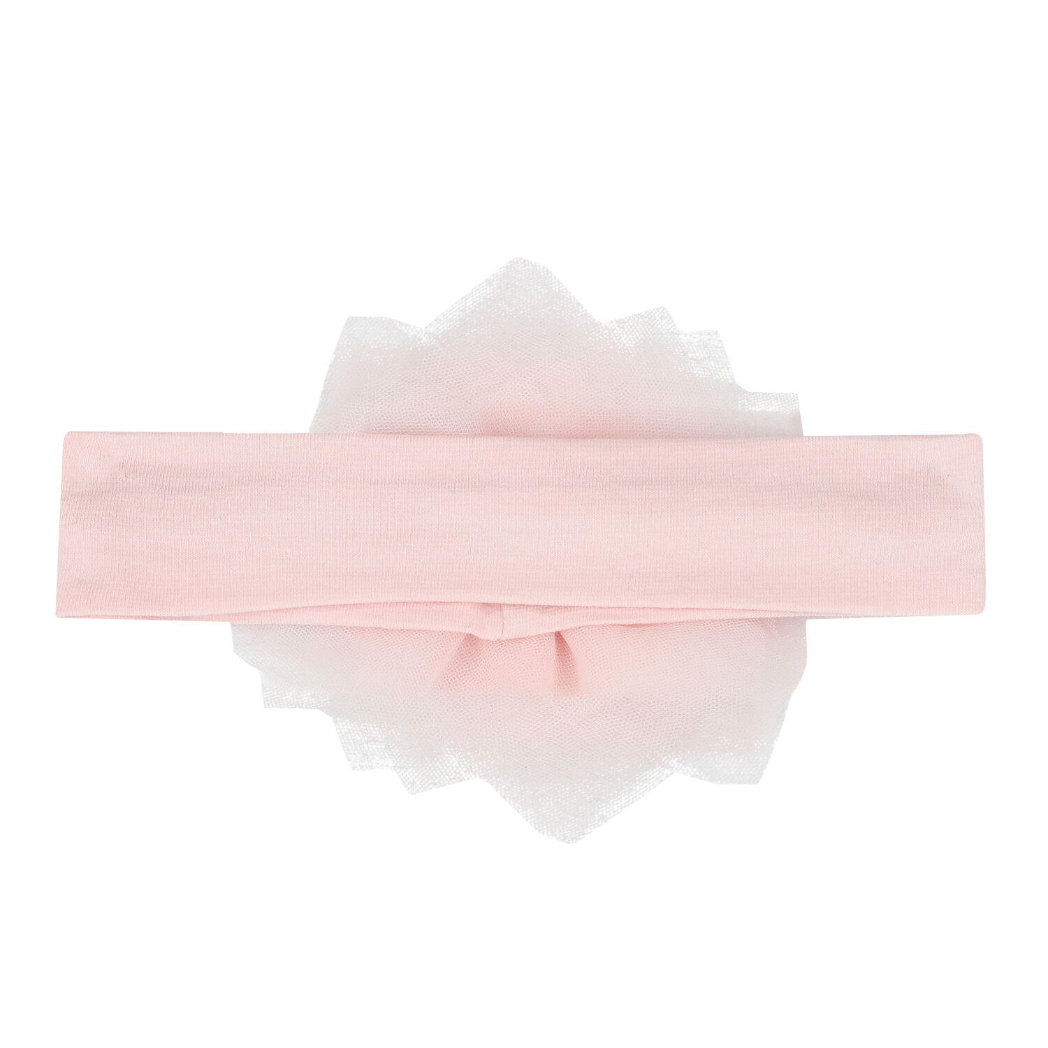 Girls Pink Tulle Flower Headband, 1, hi-res image number null