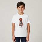 Boys White Dog Logo T-Shirt, 1, hi-res
