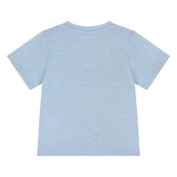 Younger Boys Blue Logo T-Shirt
