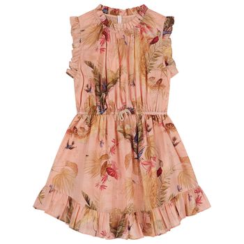Girls Pink Floral Dress