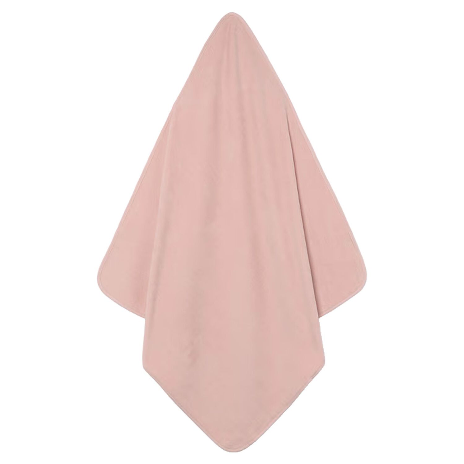 Baby Girls Pink Hooded Towel, 2, hi-res