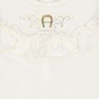 Baby Girls Ivory & Gold Logo Babygrow Gift Set, 1, hi-res