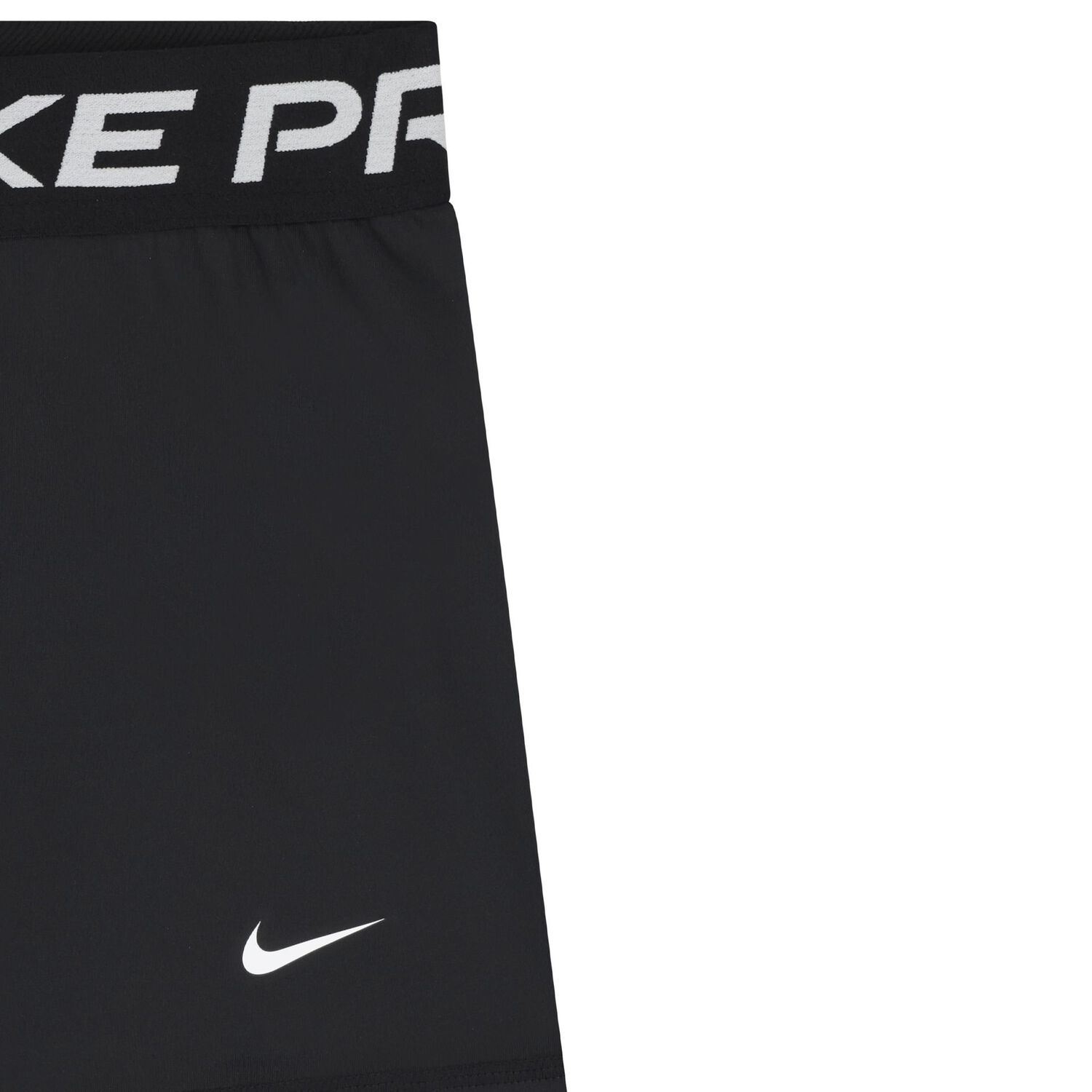 Girls Black Logo Cycling Shorts, 1, hi-res