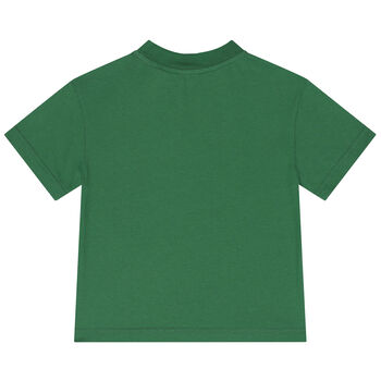 Green Teddy Bear Logo T-Shirt