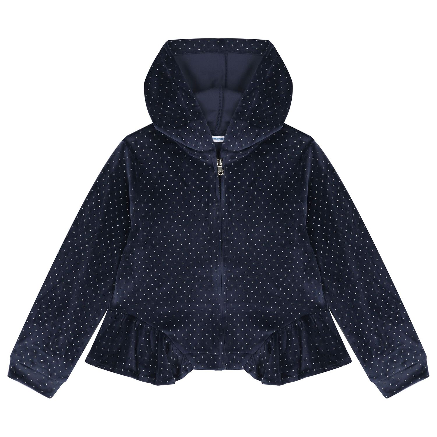 Girls Navy Blue Velour Tracksuit Set  ( 3 Piece ), 1, hi-res image number null