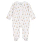 White & Beige Teddy Bear Time Babygrow, 1, hi-res