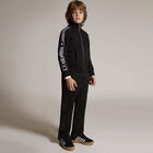 Boys Black Logo Zip Up Top, 1, hi-res