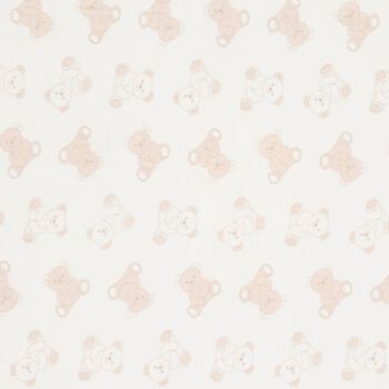 Ivory Teddy Bear Baby Blanket