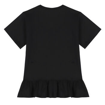 Girls Black Logo Dress