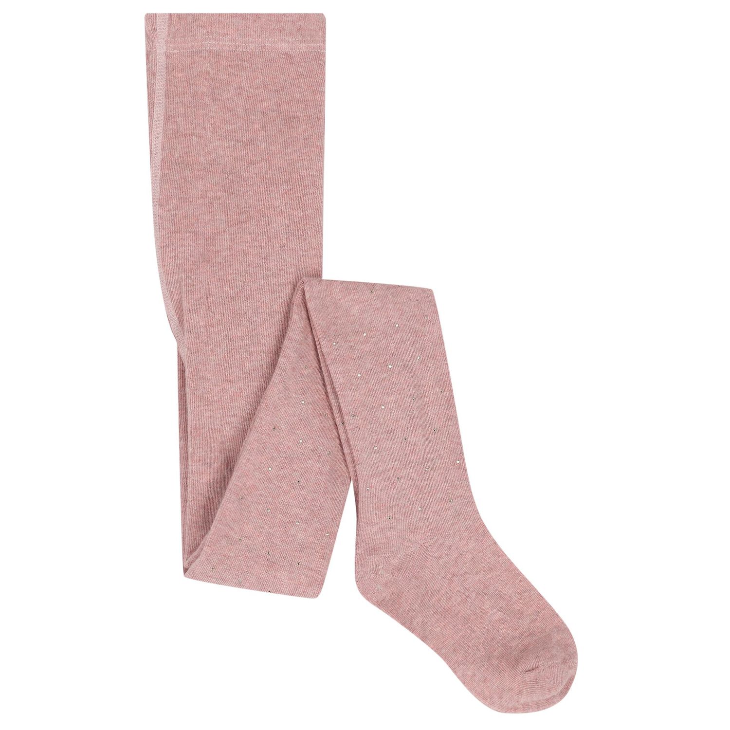 Girls Pink Embellished Tights, 1, hi-res