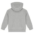 Boys Grey Bag Hooded Top, 1, hi-res