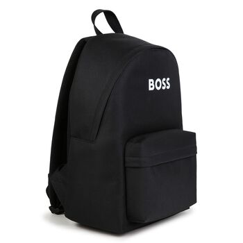 Boys Black Logo Backpack ( 42cm )