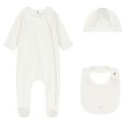 Baby Girls Ivory Babygrow Gift Set, 1, hi-res
