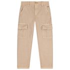 Boys Beige Trousers, 1, hi-res
