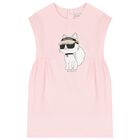 Girls Pink Choupette Dress, 1, hi-res